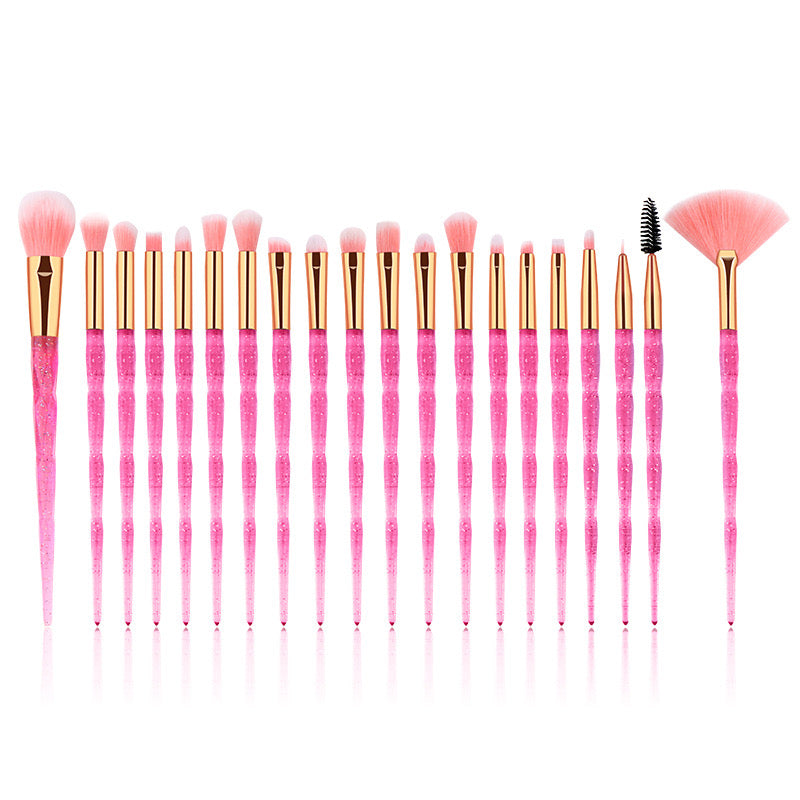 20pcs Beauty Makeup Brushes Kit Gradient Colorful Cosmetic Brush Tools Set for Eyeshadow Eyeliner Lash Brush