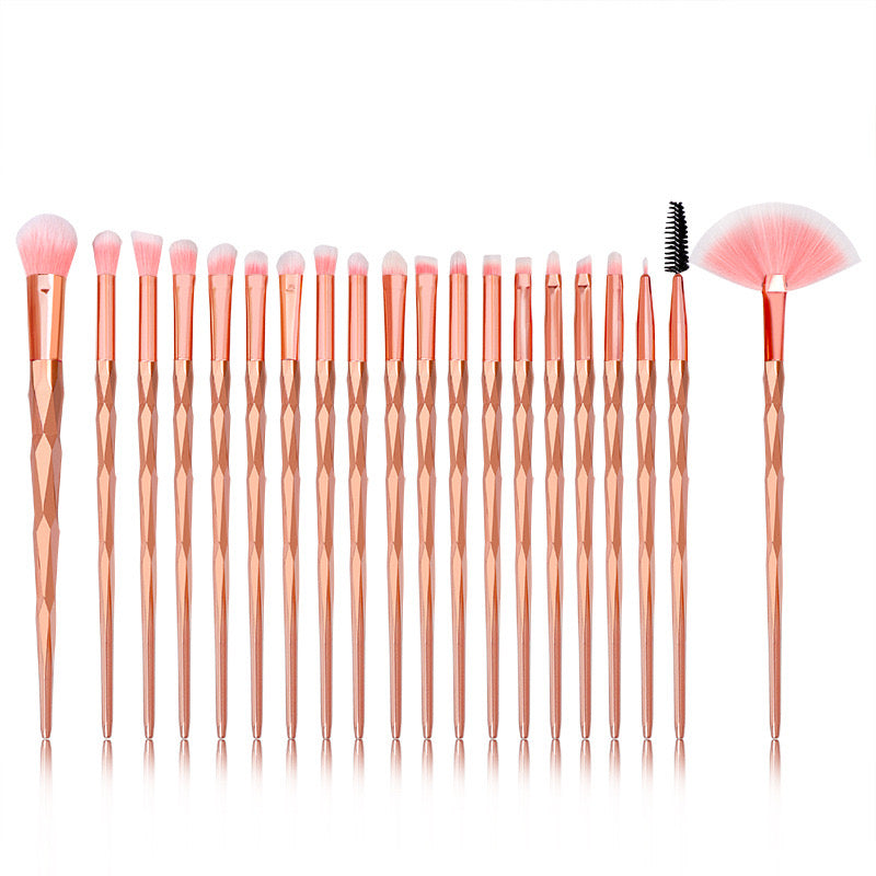 20pcs Beauty Makeup Brushes Kit Gradient Colorful Cosmetic Brush Tools Set for Eyeshadow Eyeliner Lash Brush