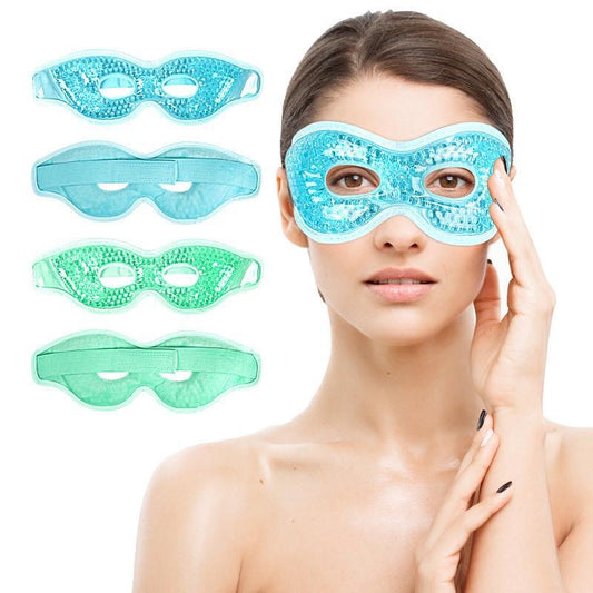 Ice Cooling Sleep Masks Gel Beads Cold Eye Patches Hot Compression Dual Use Eye Shield for Vision Care