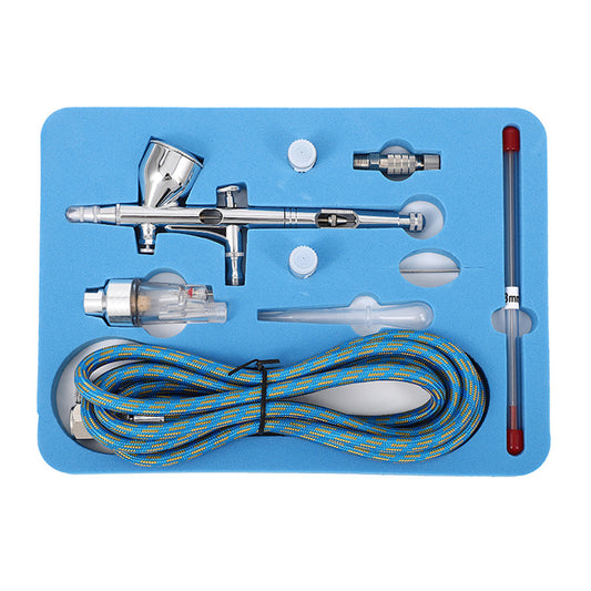 Skin Cleaning Tools Mini Double Dual Oxygen Airbrush 0.2mm 0.3mm 0.5mm Nozzle Oxygen Spray Gun Model Painting Airbrush
